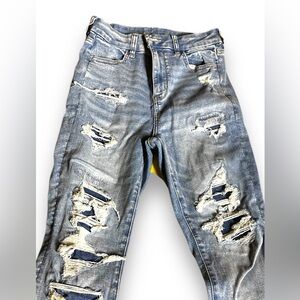 AE PATCHED CURVY SUPER HIGH-WAIST